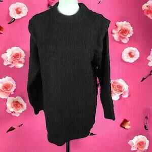 Vero Moda Womens Size Medium Sweater Pullover Stretch Long Sleeve Black NWOT